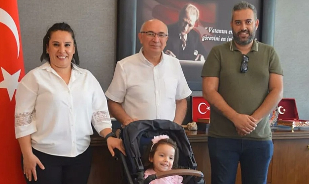 İdil Ayşe’den Kaymakam Yüce’ye ziyaret