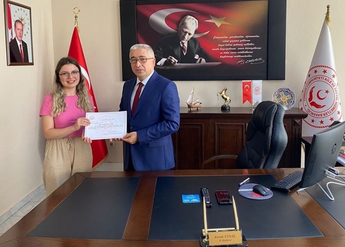 Eş Durumu Tayini Nedeniyle Görevden Ayrılan Memura Teşekkür Belgesi