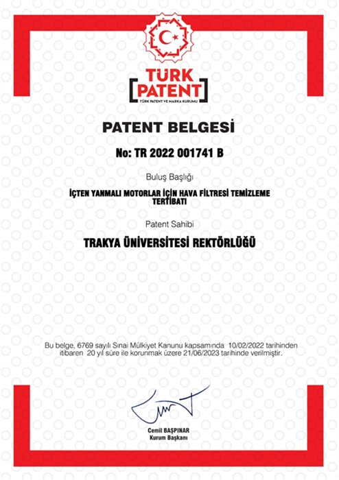 Öğretim Üyesi Akal’ın Buluşu Patent Aldı