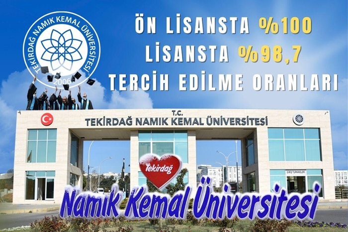 Tekirdağ Namık Kemal Üniversitesi Tercih Rekoru Kırdı