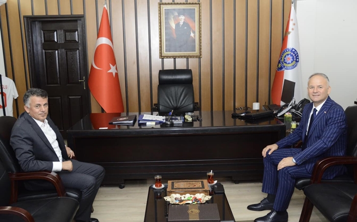 Başkan Türker’den İl Emniyet Müdürü Çamuroğlu’na “Hayırlı Olsun” Ziyareti