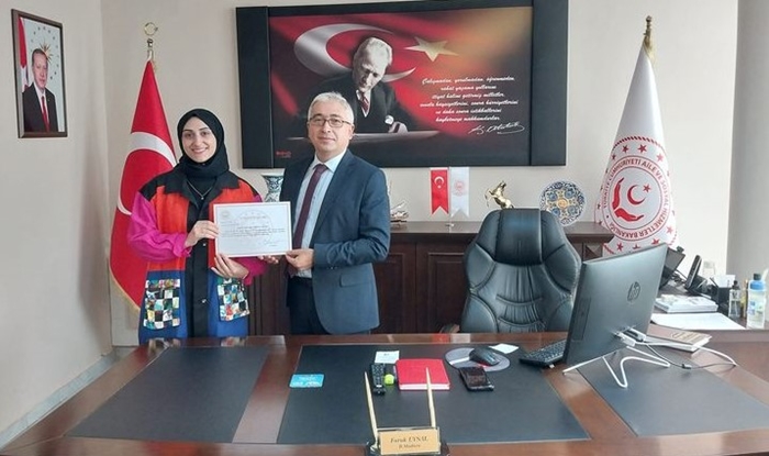 Eş Durumu Tayiniyle Ayrılan Personele Teşekkür Belgesi