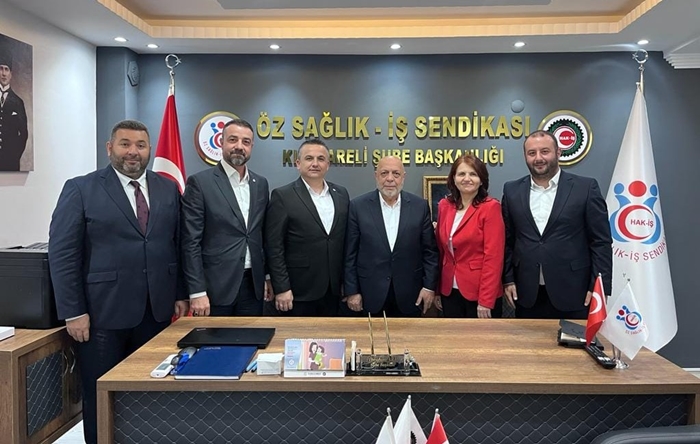 Genel Başkan Mahmut Arslan Öz-Sağlık İş Kırklareli Şubesini Ziyaret Etti