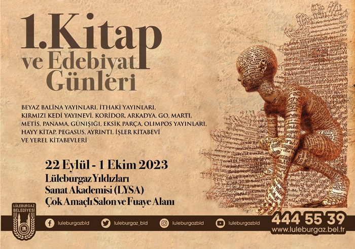 Lüleburgaz’da 1. Kitap ve Edebiyat Günleri 22 Eylül’de Başlıyor