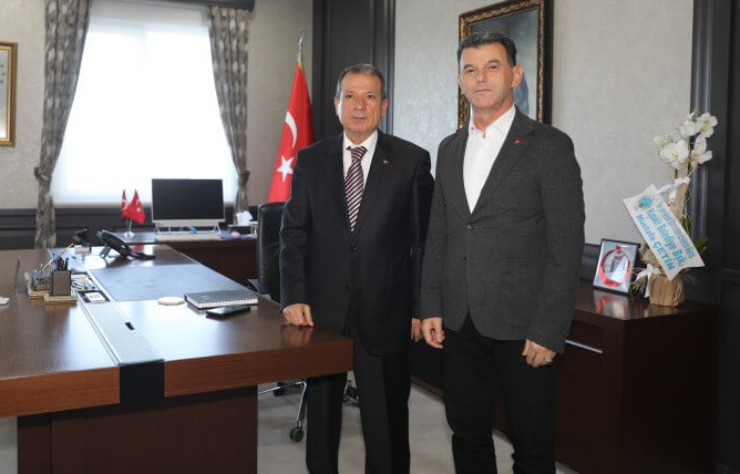 Başkan Çetin’den yeni Kaymakam Gürdal’a Ziyaret
