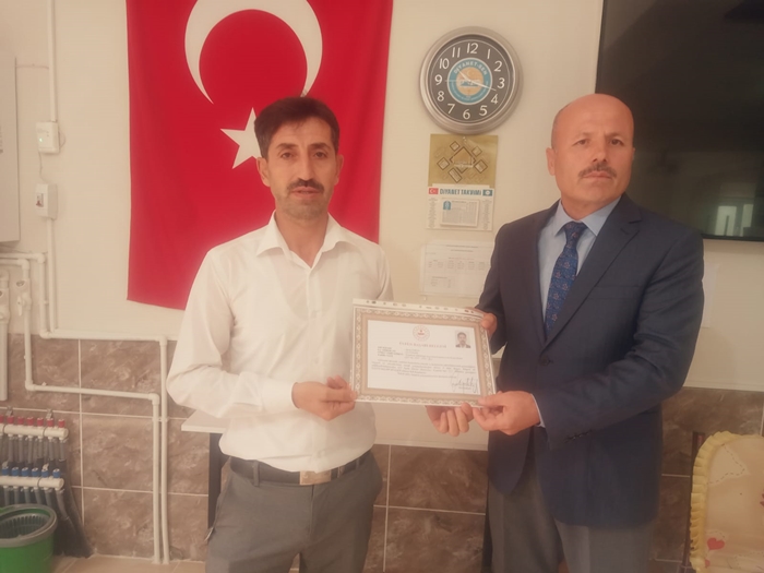 Müftülük Personeline Üstün Başarı Belgeleri Verildi