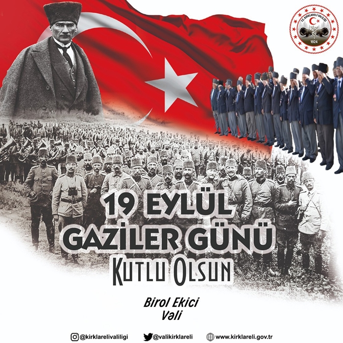 Vali Ekici’den “Gaziler Günü” Mesajı