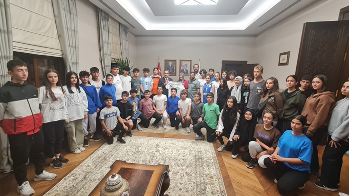 Konya Doğanhisar Spor Lisesi öğrencilerinden Vali Ekici’ye Ziyaret