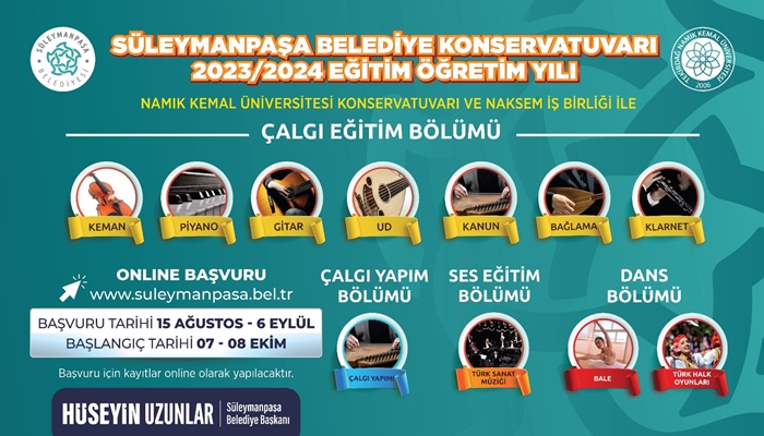 Konservatuvar Kayıtlarında Yarın Son Gün