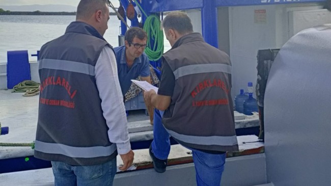 Kırklareli'nde Su Ürünleri Denetlenmeye Devam Ediliyor