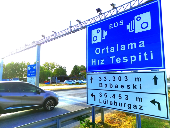 Sürücüler Dikkat! 33 Ortalama Hız İhlal Tespit Sistemi Devrede