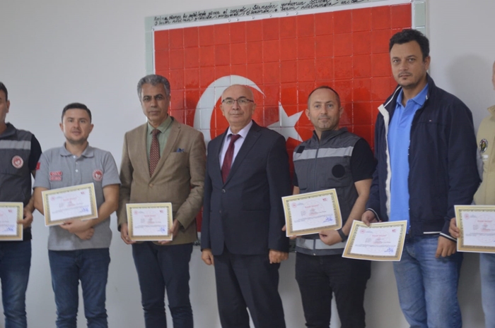 Deprem Bölgesine Destek Veren Personele Başarı Belgesi