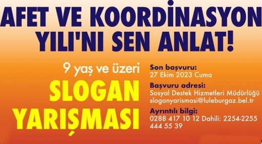 Lüleburgaz Belediyesi Slogan Yarışması Düzenliyor