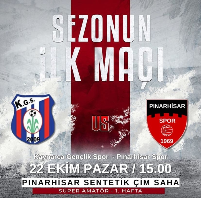 Sporseverler Pınarhisar Sentetik Çim sahasında buluşacak
