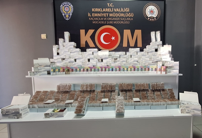 Kırklareli'de Başarılı Operasyonlar: Kaçak Malzemeler Ele Geçirildi