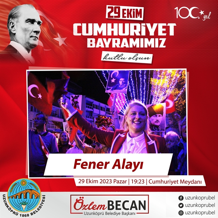 Uzunköprü'de Cumhuriyet Coşkusu Devam Ediyor