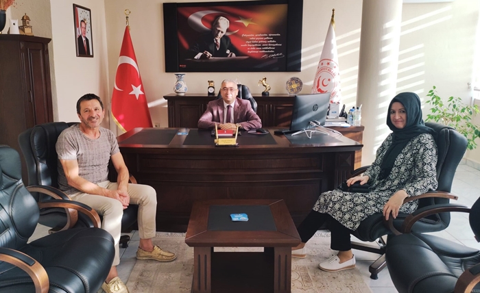 Müdür Uysal, Koruyucu Aile Gönül-Bekir Canan Çiftini Ağırladı