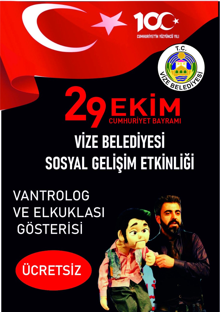 Vize Belediye Başkanlığı çocukları Vantrolog ve El Kuklası ile buluşturuyor!