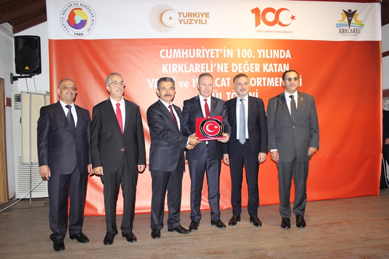Kırklareli'nde İhracatçılar ve Vergi Rekortmenleri Ödüllendirildi