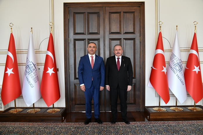 Şentop ve Yel, Tekirdağ Valisi Soytürk'ü Ziyaret Etti