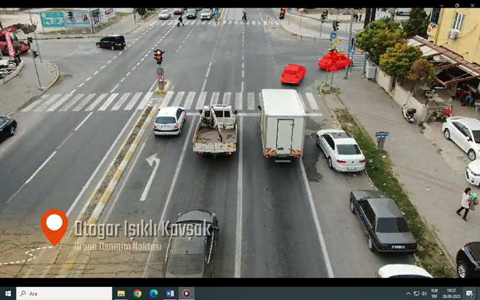 Lüleburgaz'da Kırmızı Işıkta Geçene Cezai İşlem