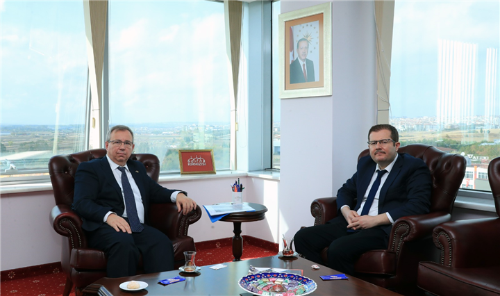 Uzunköprü Kaymakamı Onur Kökçü'den, Rektör Prof. Dr. Erhan Tabakoğlu'na Ziyaret