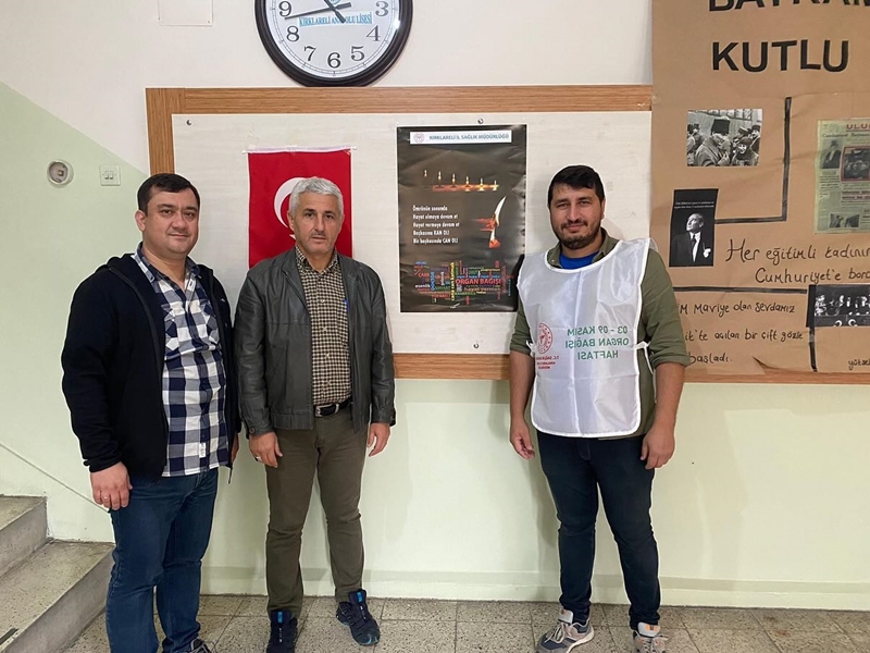 Kırklareli'nde Organ Bağışı Bilinçlendirme Ziyaretleri