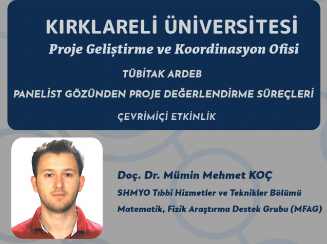 KLÜ'den Çevrimiçi TÜBİTAK ARDEB Değerlendirme Süreci Etkinliği