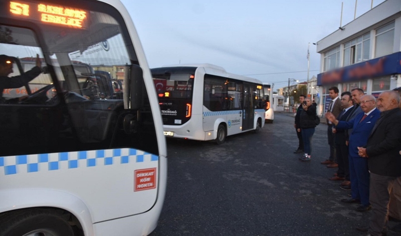 Şarköy'ün Kırsal Mahallelerine Toplu Taşıma Hizmeti Başladı
