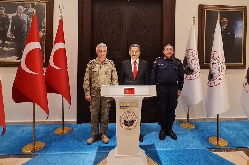 Vali Ekici Tuğgeneral Özmen'i Ağırladı
