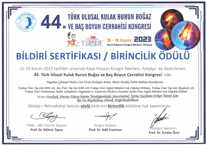 Uluslararası İşitme Çalışmaları ve Uygulama Merkezinin Başarısı