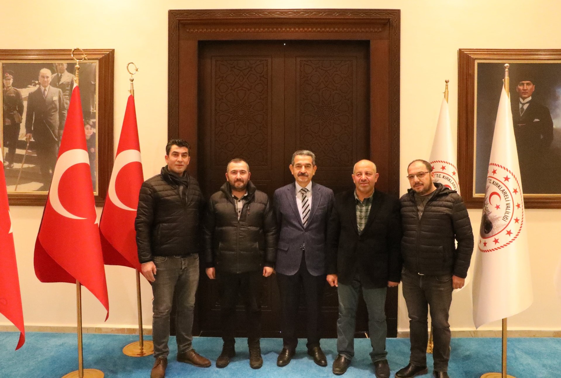 Vali Ekici, Kırklareli Ordulular Derneği Başkanı ve Yönetimini Kabul Etti