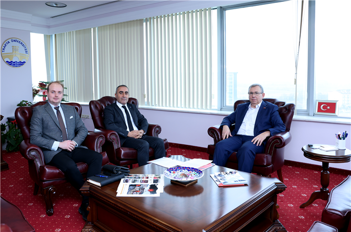 Prof. Dr. Abidin Temizer'den, Rektör Prof. Dr. Erhan Tabakoğlu'na Ziyaret