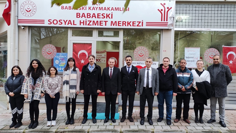 Müdür Özbaş, Babaeski Sosyal Hizmet Merkezi'nde İncelemelerde Bulundu