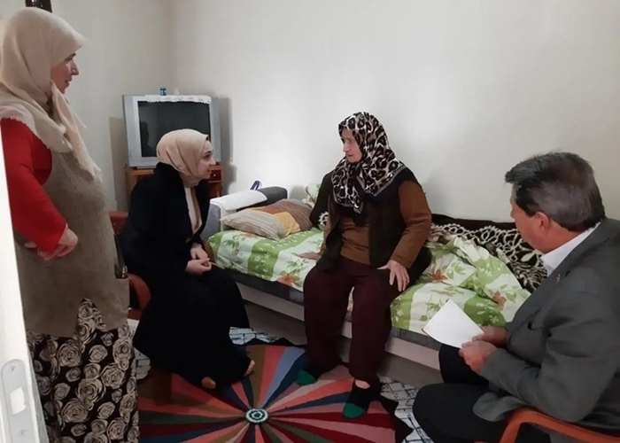 Kaymakam Çanakçıoğlu, Şehit Piyade Er Hasan Yayla'nın Annesini Ziyaret Etti