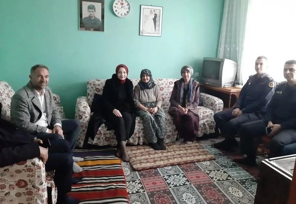 Kaymakam Çanakcıoğlu Şehit Annelerini Ziyaret Etti