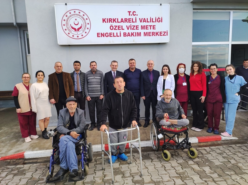 Müdür Özbaş'tan Özel Vize Mete Engelli Bakım Merkezi'nde İncelemeler