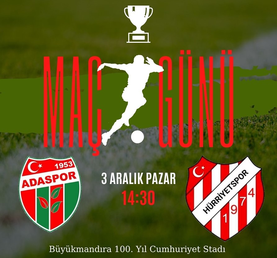 Büyükmandıra Adaspor ile Büyükmandıra Hürriyetspor Karşılaşacak