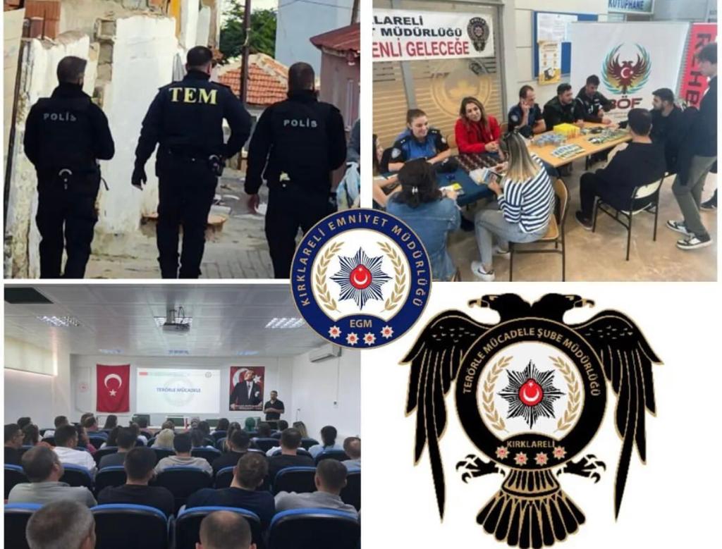 Kırklareli Emniyeti 2023'te Terörle Mücadelede Etkin Çalışmalarını Sürdürdü