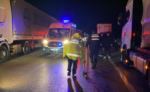 Edirne'de sırayı bozun TIR sürücüsünün neden olduğu kazada TIR sürücüsü öldü