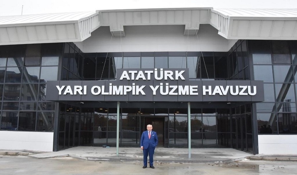 Çerkezköy Atatürk Yarı Olimpik Yüzme Havuzu Kullanıma Hazır