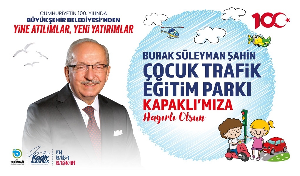 Kapaklı Burak Süleyman Şahin Çocuk Trafik Eğitim Parkı 5 Aralık'ta Hizmete Açılıyor