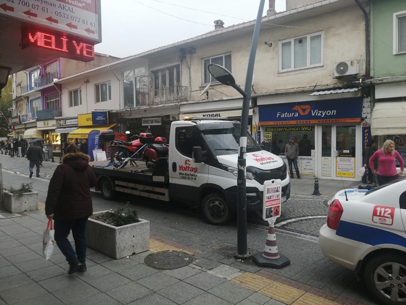 Emniyetten Lüleburgaz'da Motosiklet Denetimi