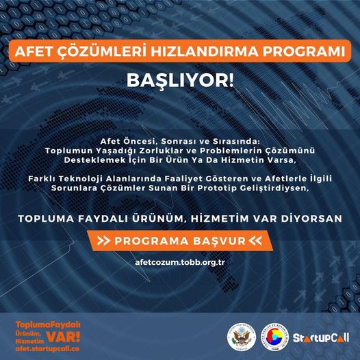 Afet Çözümleri Hızlandırma Programı Başlıyor
