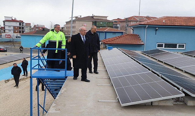 Büyükşehir Belediyesi 3 Milyon Tl`Lik Enerji Tasarrufu Sağlayan GES Projesini Hayata Geçirdi