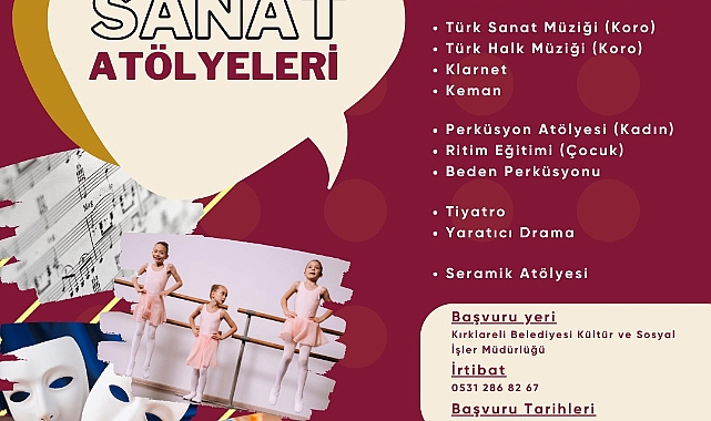 Kırklareli Belediye Başkanlığı, Sanat Atölyeleri ile Yeni Projeye Start Verdi