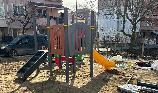 Kırklareli Belediyesinden Çocuklar İçin Yeni Bir Oyun Alanı