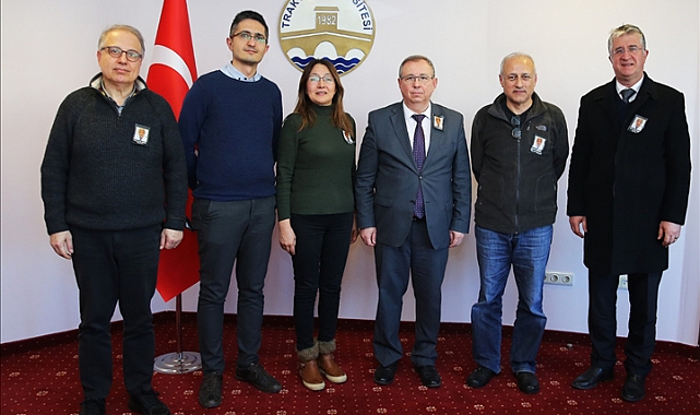 Prof. Dr. Okan Erdoğan, Prof. Dr. Meryem Aktoz, Prof. Dr. Armağan Altun, Prof. Dr. Fatih Mehmet Uçar ve Uzm. Dr. Sedat Özdemir'den Rektörümüze Ziyaret