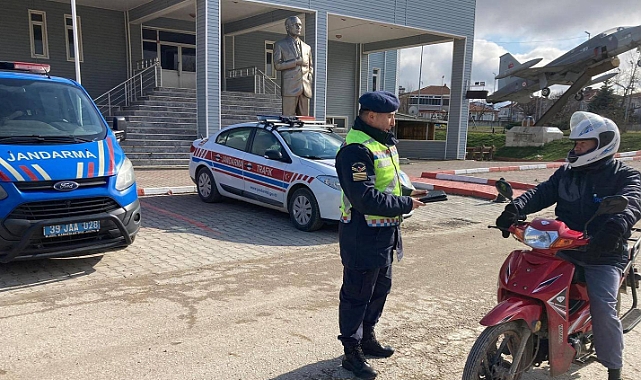 Jandarmadan Motosiklet ve Motorlu Bisiklet Trafik Denetimi