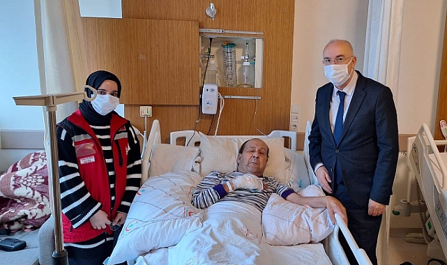 Kıbrıs Gazisi Bahri Tutaş'a Geçmiş Olsun Ziyareti